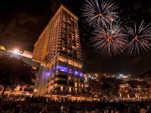 Midnight on Vidigal beach, in front of the Sheraton Grand Rio